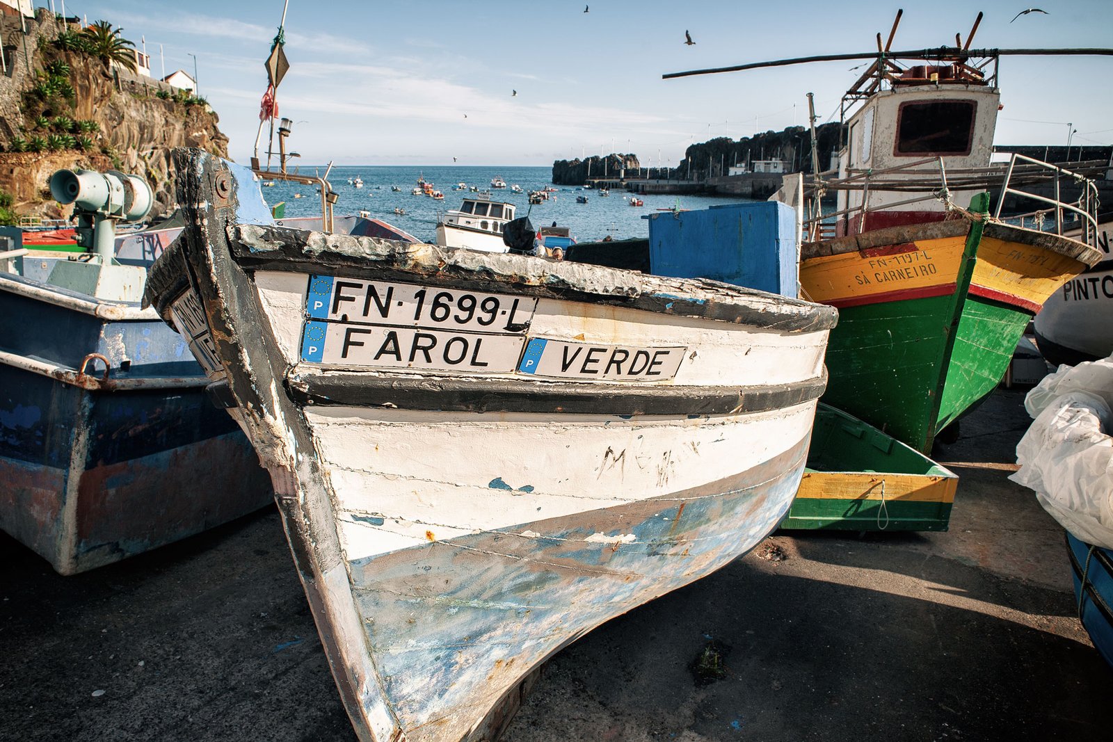 Fishermen boats in Camara de Lobos