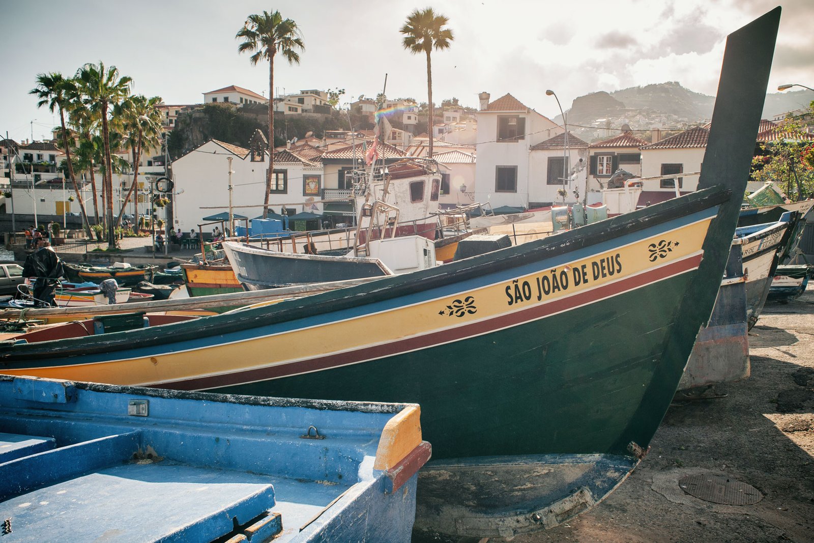 Old xavelha fishermen boat in Camara de Lobos