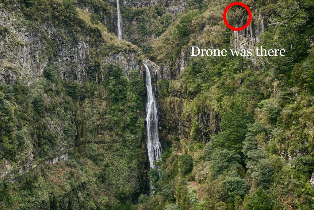 Drone crash mark